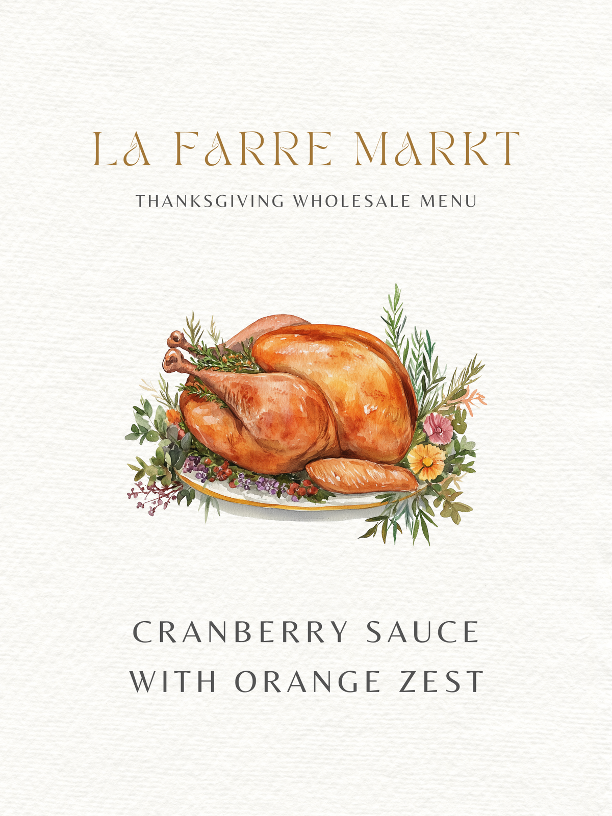 Cranberry Sauce with Orange Zest GF