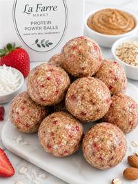 Strawberry Coconut Almond Butter Protein Balls (7 Count)
