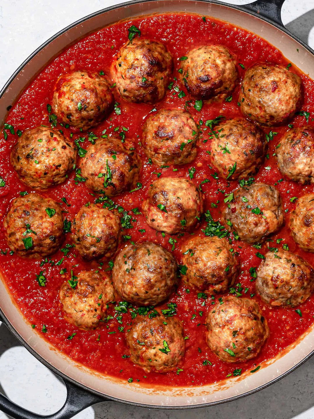 Beef and Pork Meatballs in Marinara Sauce (12 Count)