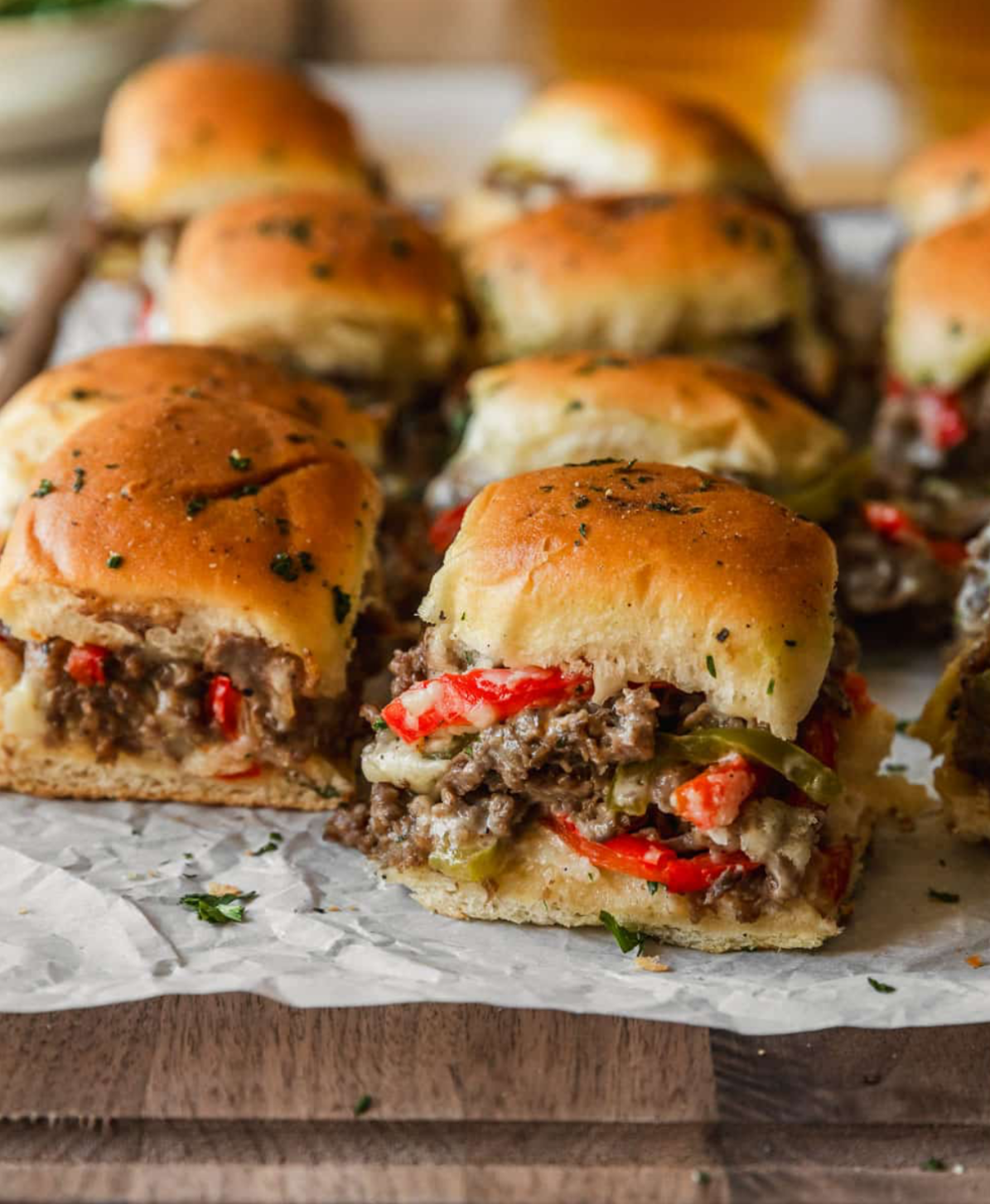 Philly Cheesesteak Sliders