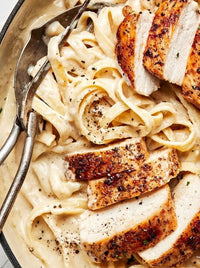Grilled Chicken Fettuccine Alfredo