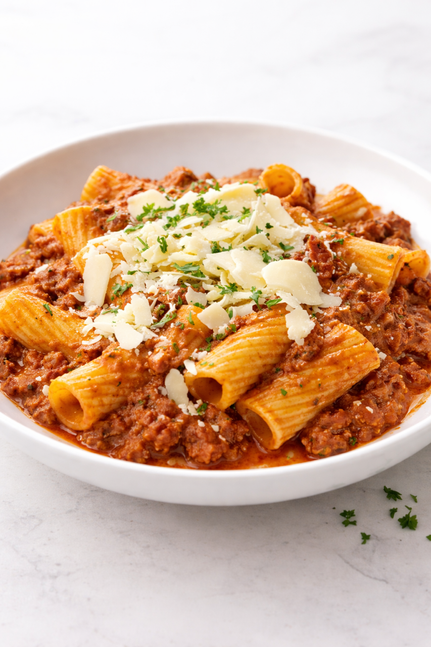 Beef & Italian Sausage Rigatoni Bolognese (Small)