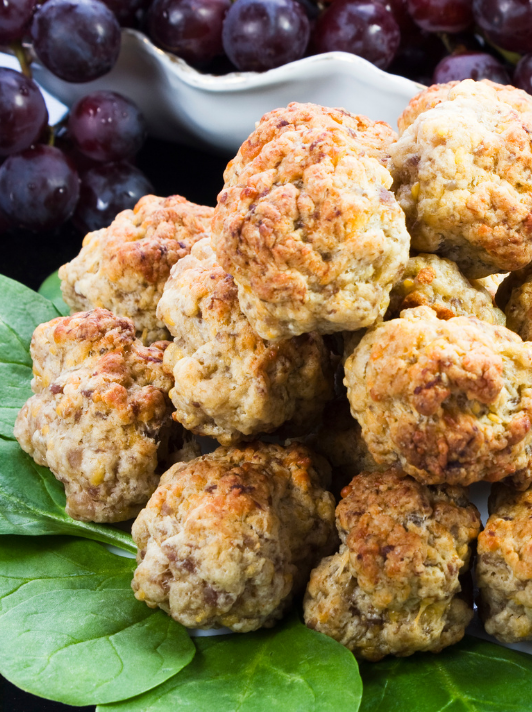 Asiago Sausage Balls